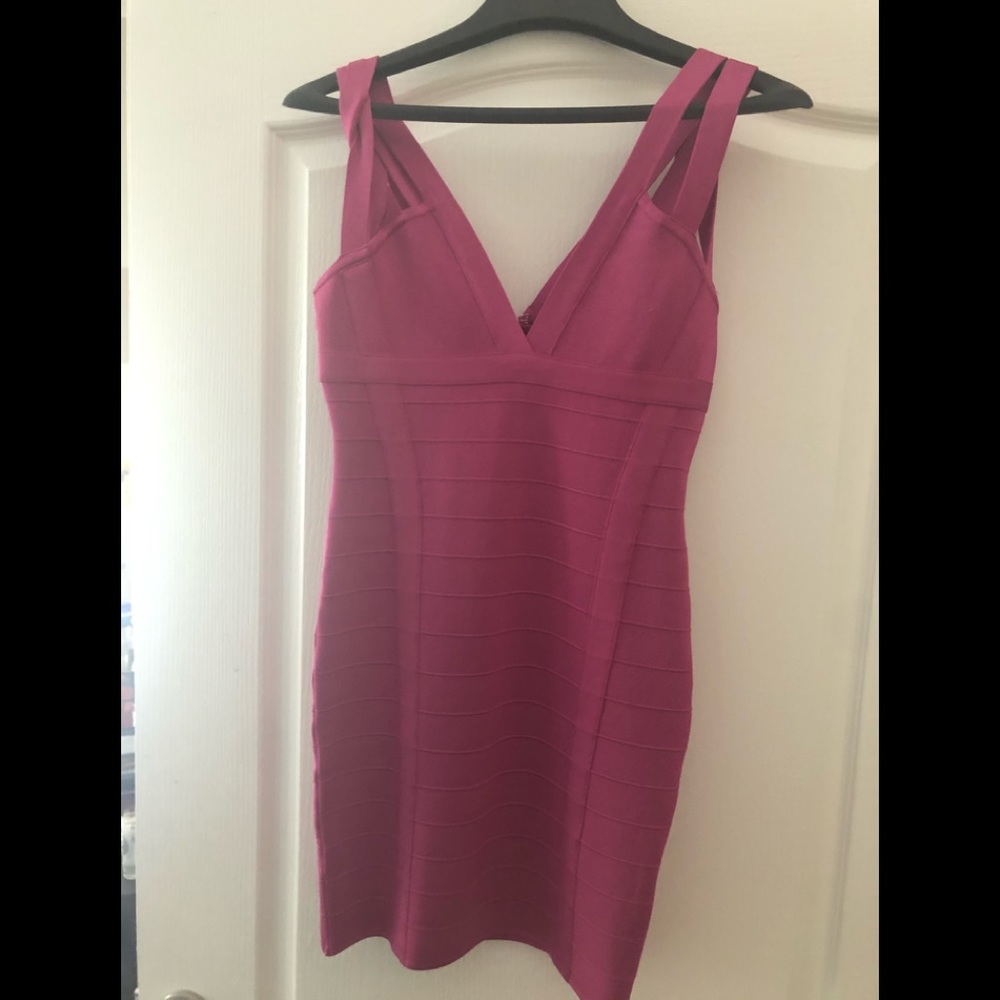 Guess Pink (never worn) bandage dress. NWOT